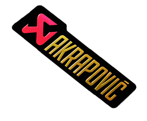 Adesivo akrapovic alluminio - akrapovic,